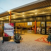 The entrance to Annerkant Venue at dusk