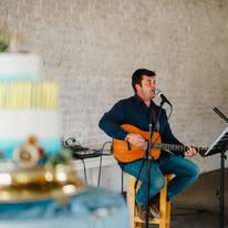 Live acoustic performance in the venue hall